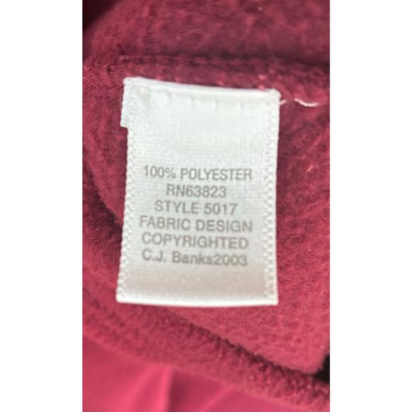 CJ Banks Fleece Christmas Sweater Button Up Size X Vintage - Picture 7 of 10